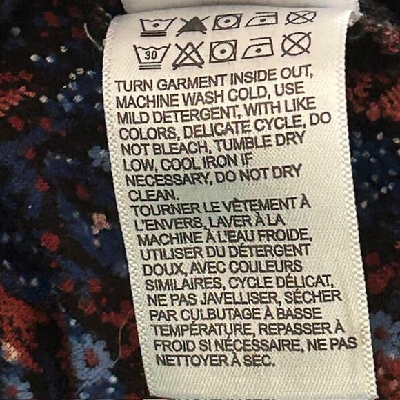 Lucky Brand Floral Boho Blouse, size Large - Picture 6 of 6